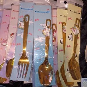 Gold Party Utensil Set